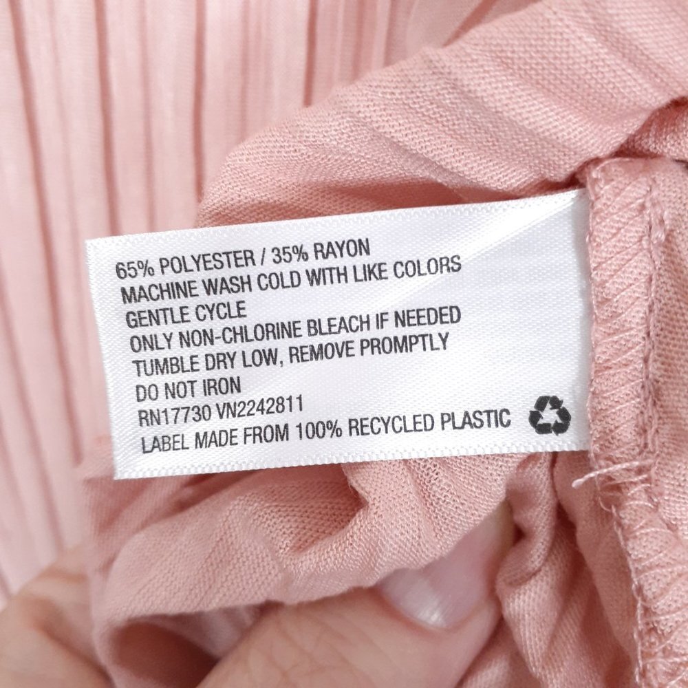 A.New Day Womens Swing Tank Top L Crinkle Pink 703 - Picture 6 of 6